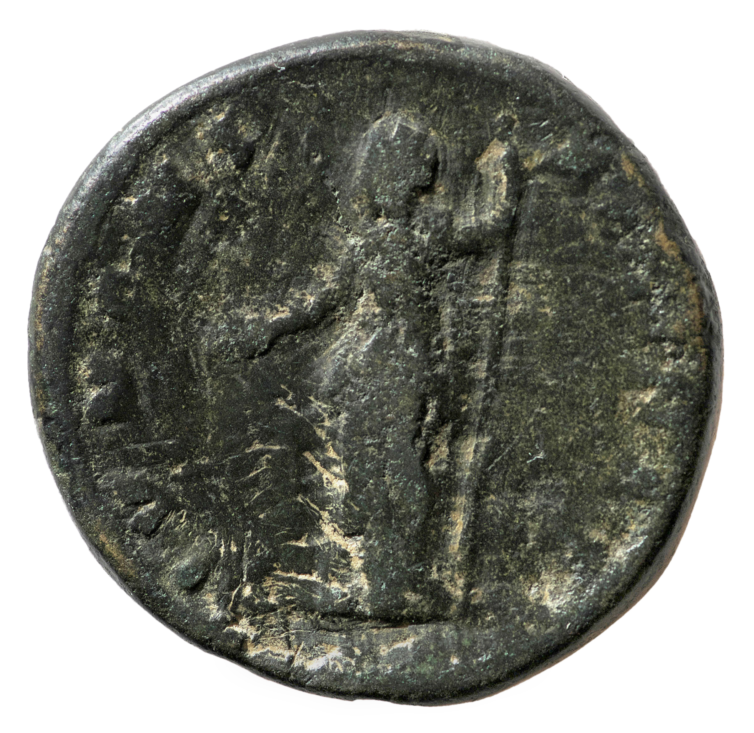 RIC III Marcus Aurelius 1651 Marcus Aurelius reverse, Juno, draped, standing left, holding patera in extended right hand a...
