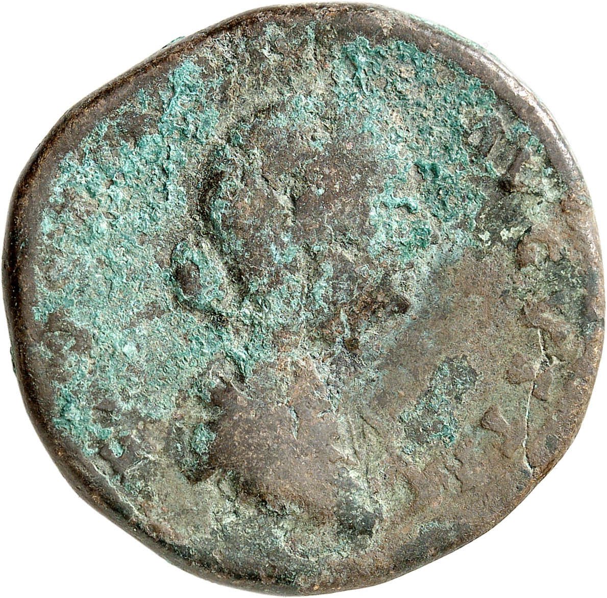 RIC III Marcus Aurelius 1654 Marcus Aurelius obverse, Bust of Faustina the Younger, draped, sometimes double row of pearls...