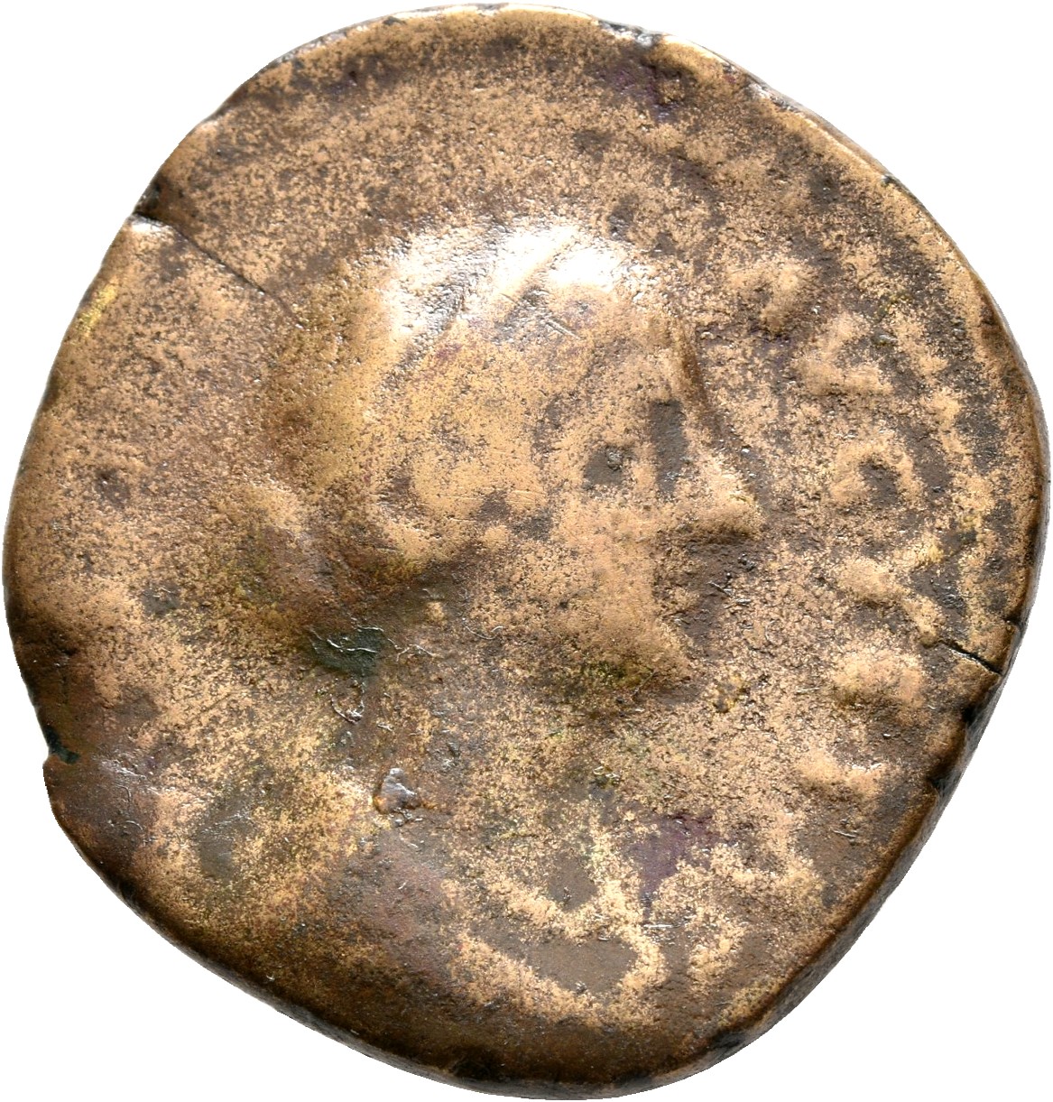 RIC III Marcus Aurelius 1656 Marcus Aurelius obverse, Bust of Faustina the Younger, draped, sometimes double row of pearls...