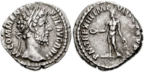 RIC III Marcus Aurelius 167 Marcus Aurelius obverse, Bust of Marcus Aurelius, laureate, draped, cuirassed, right