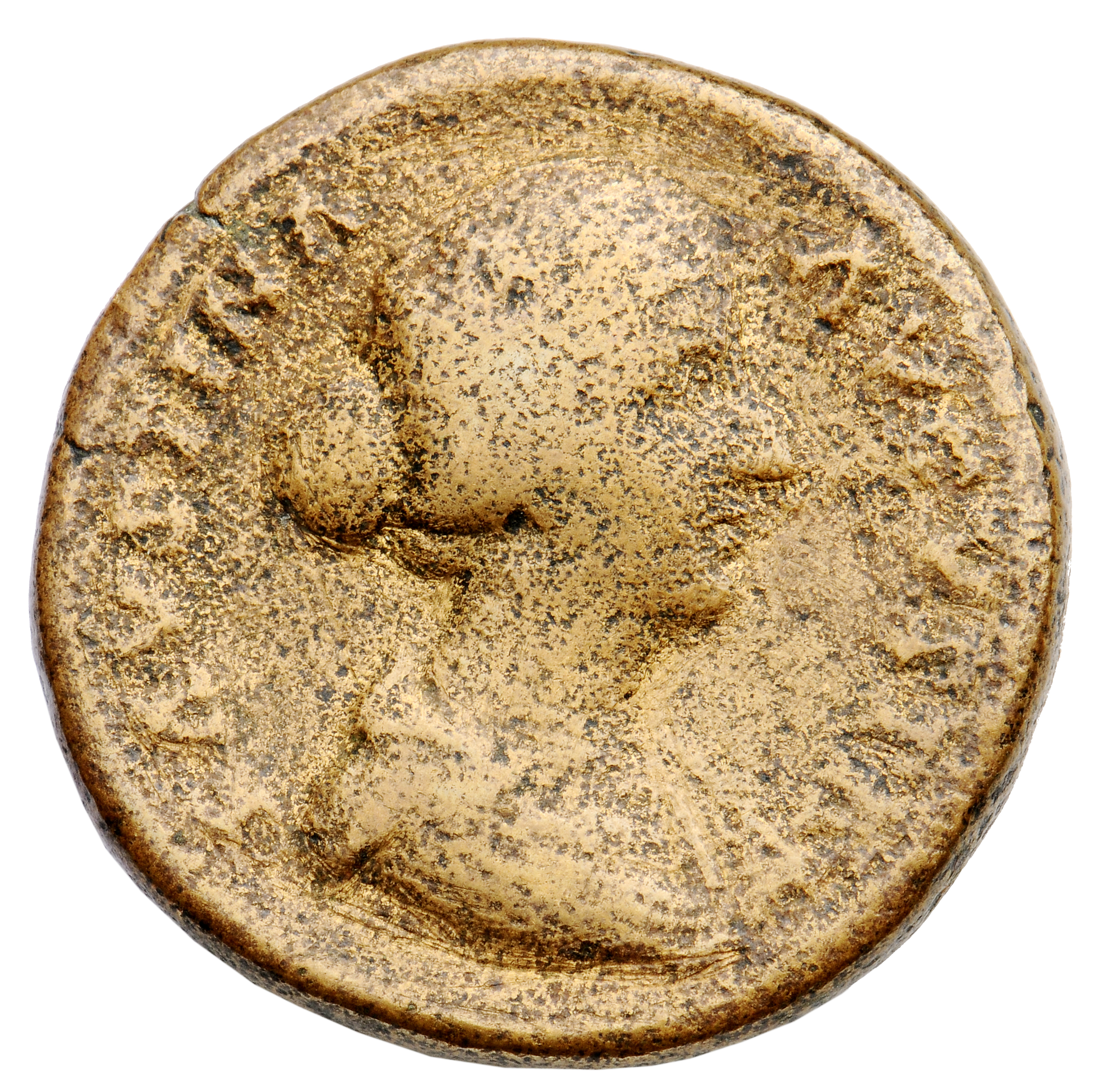 RIC III Marcus Aurelius 1674 Marcus Aurelius obverse, Bust of Faustina the Younger, draped, diademed, hair elaborately wav...
