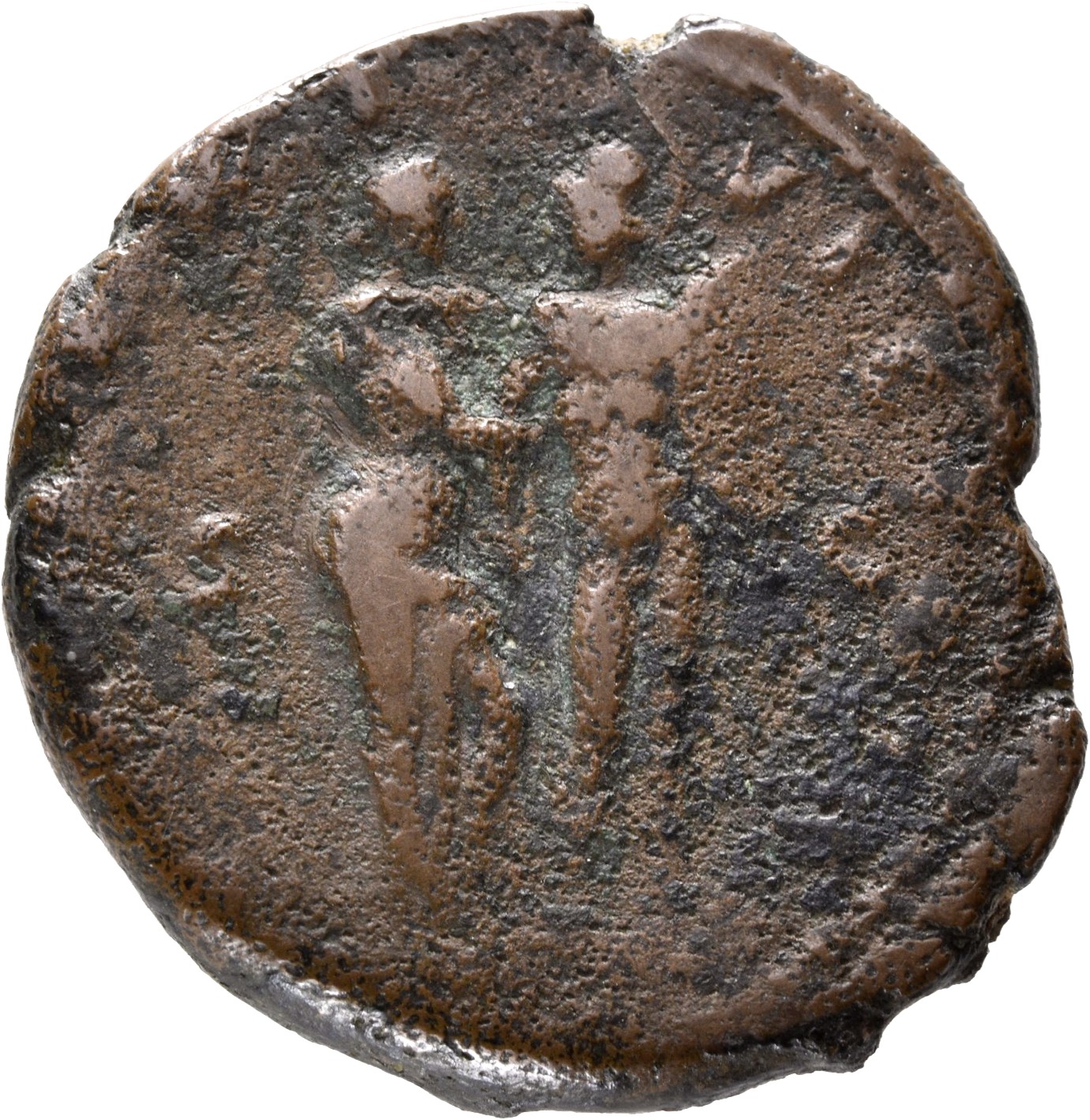 RIC III Marcus Aurelius 1680 Marcus Aurelius reverse, Venus, half-nude, standing right, holding the right arm of Mars, sta...