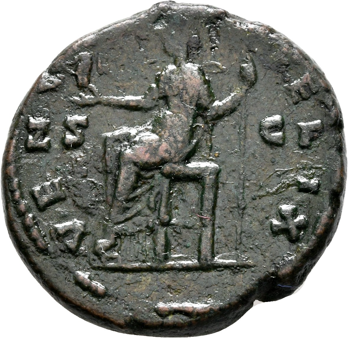 RIC III Marcus Aurelius 1687 Marcus Aurelius reverse, Venus, draped, seated left, holding Victory in extended right hand a...