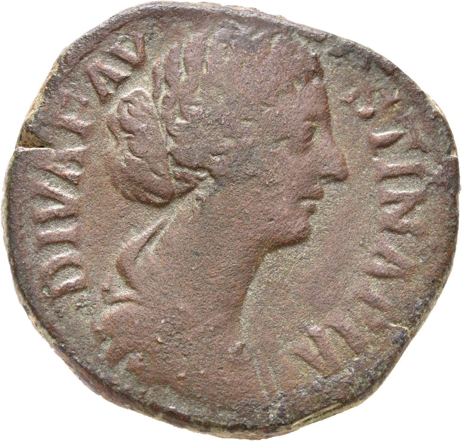RIC III Marcus Aurelius 1693 Marcus Aurelius obverse, Bust of Faustina the Younger, draped, hair elaborately waved in near...