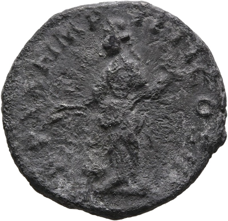 RIC III Marcus Aurelius 170 Marcus Aurelius reverse, Providentia, draped, standing left, pointing wand in right hand at gl...