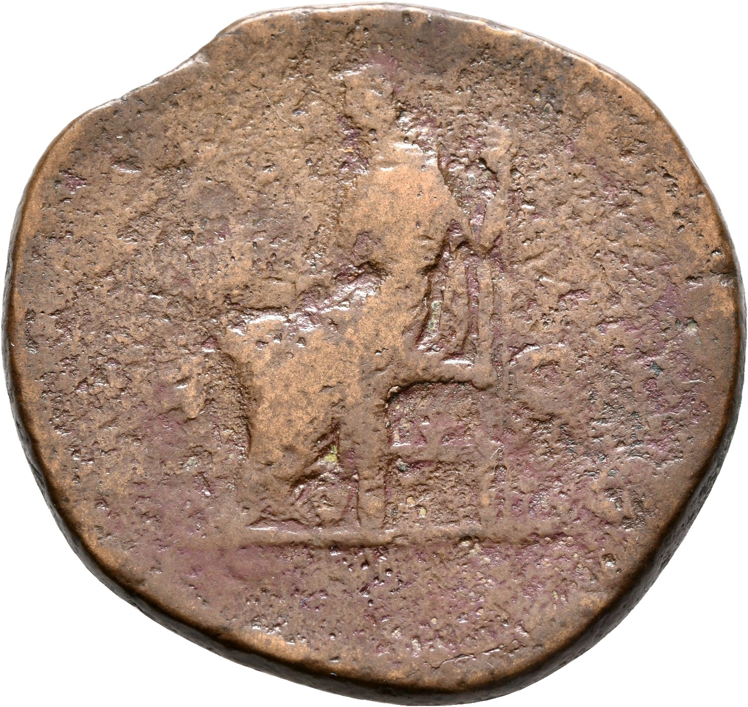 RIC III Marcus Aurelius 1746 Marcus Aurelius reverse, Juno, draped, seated left on low seat, holding patera in extended ri...