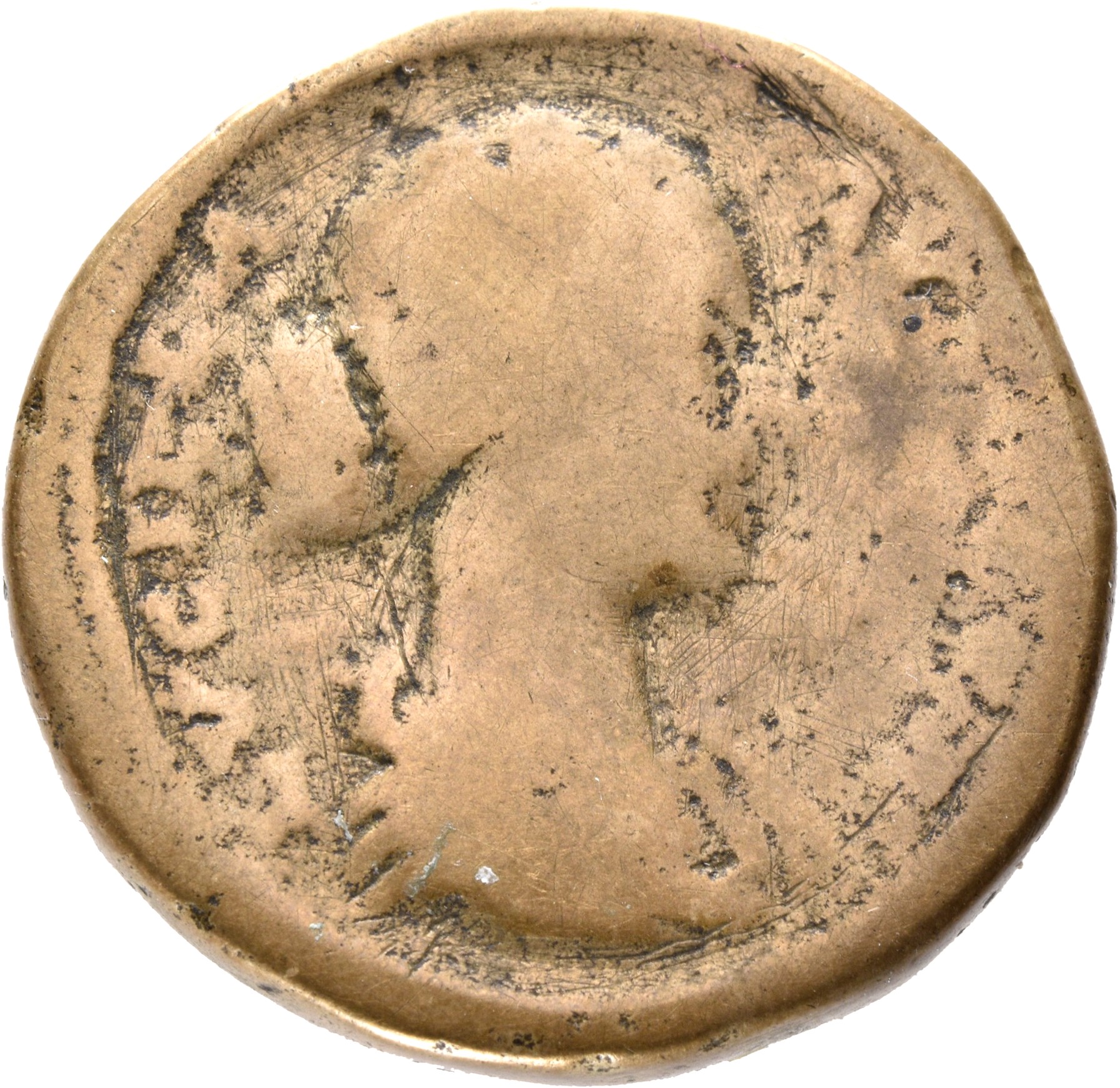 RIC III Marcus Aurelius 1751 Marcus Aurelius obverse, Bust of Lucilla, hair waved and fastened in a low chignon at back of...