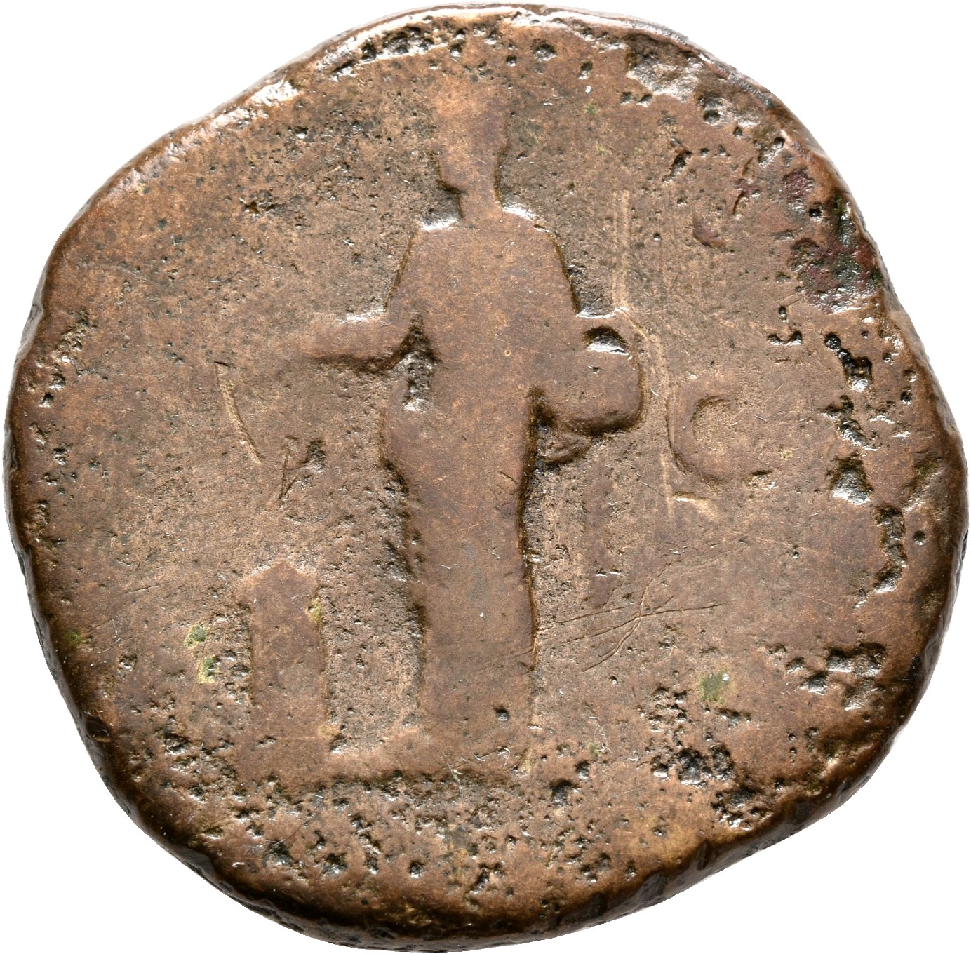 RIC III Marcus Aurelius 1755 Marcus Aurelius reverse, Pietas, veiled, draped, standing left, dropping incense from right h...