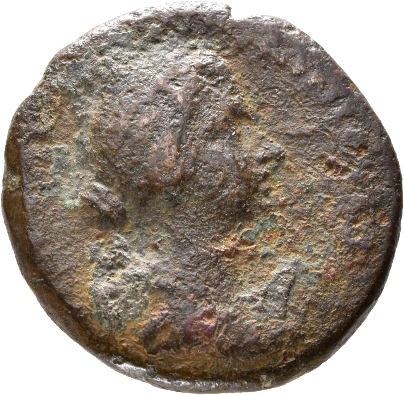 RIC III Marcus Aurelius 1758 Marcus Aurelius obverse, Bust of Lucilla, hair waved and fastened in a low chignon at back of...