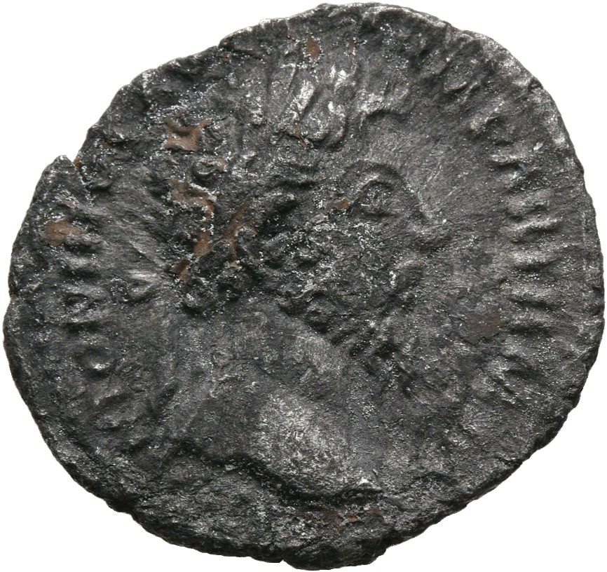 RIC III Marcus Aurelius 176 Marcus Aurelius obverse, Head of Marcus Aurelius, laureate, right