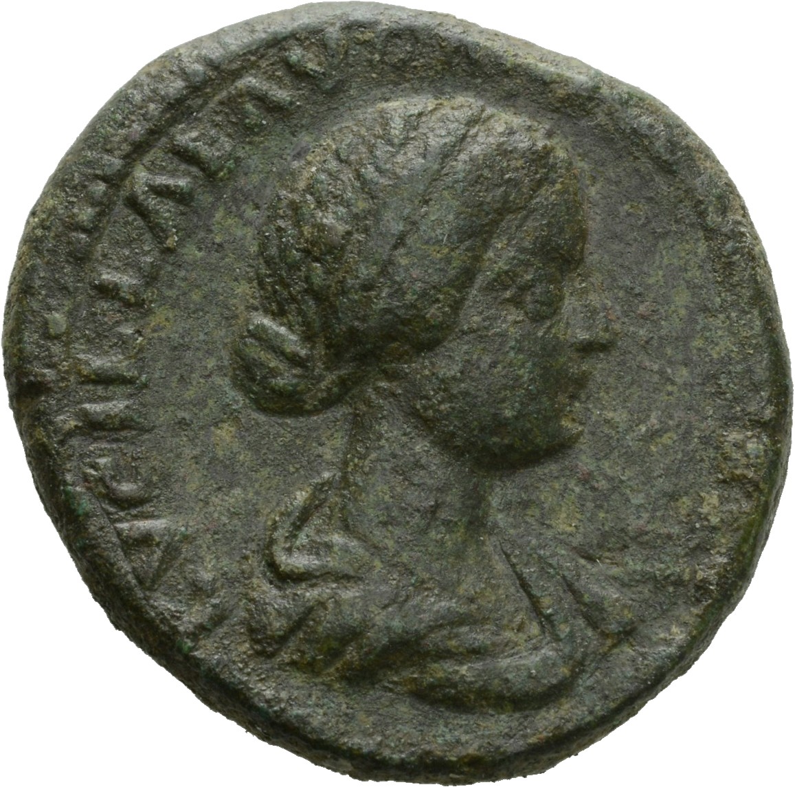 RIC III Marcus Aurelius 1761 Marcus Aurelius obverse, Bust of Lucilla, hair waved and fastened in a low chignon at back of...