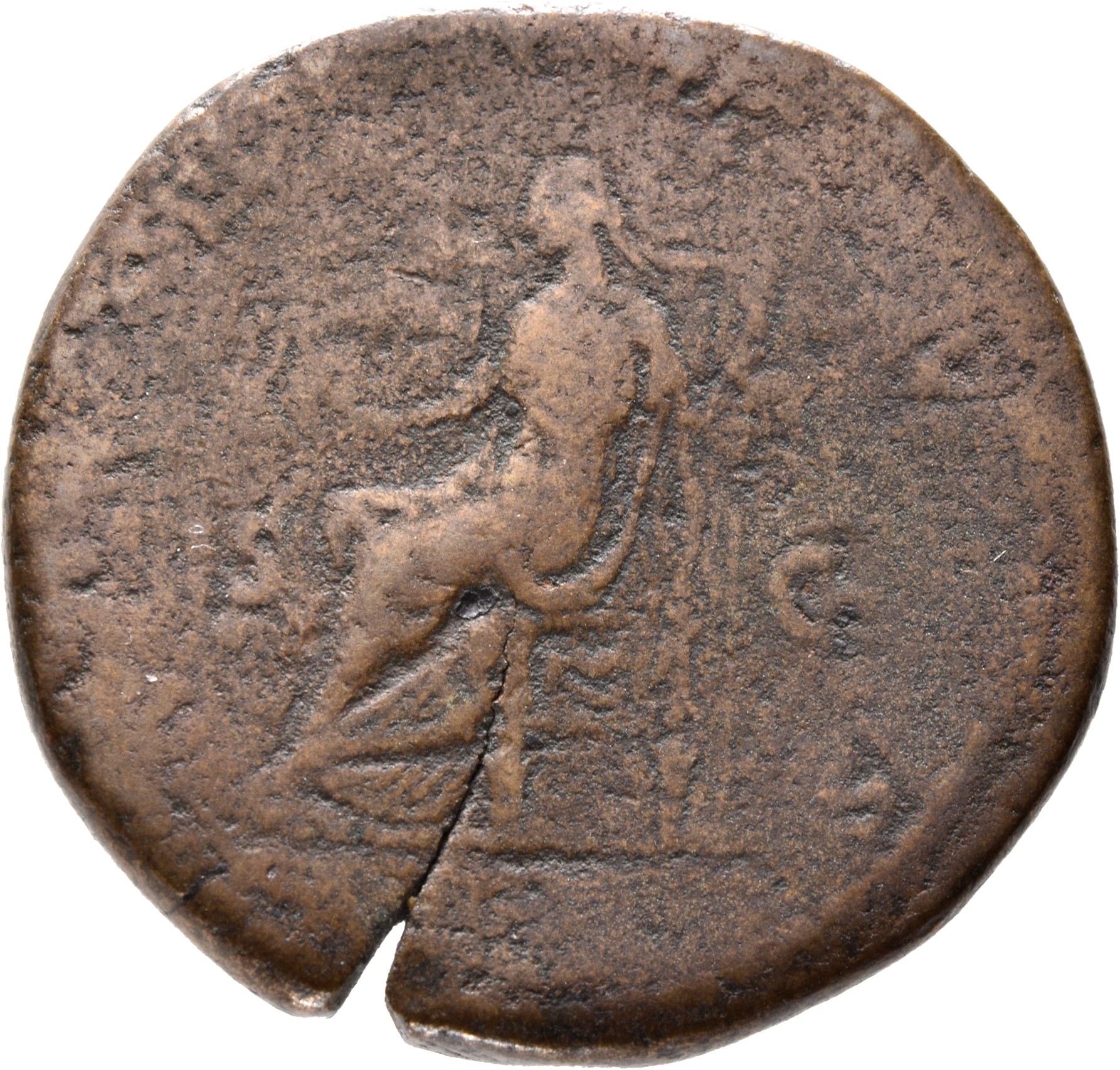 RIC III Marcus Aurelius 1772 Marcus Aurelius reverse, Venus, draped, seated left, holding winged Victory in extended right...