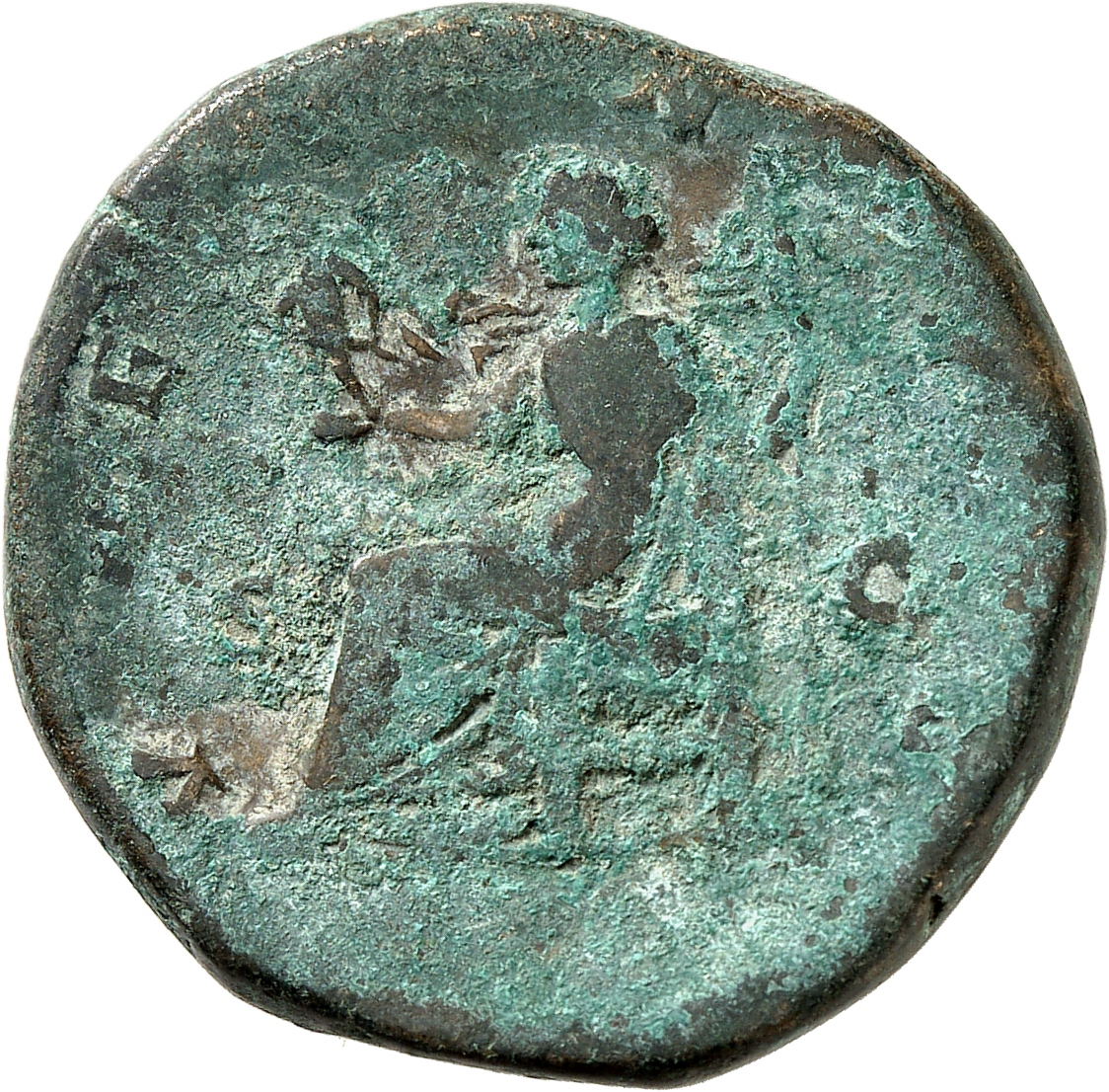RIC III Marcus Aurelius 1776 Marcus Aurelius reverse, Venus, draped, seated left, holding winged Victory in extended right...