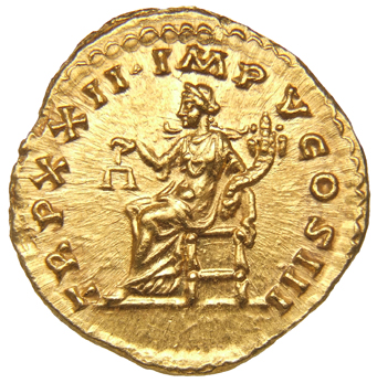 RIC III Marcus Aurelius 189 Marcus Aurelius reverse, Aequitas, draped, seated left on low seat, holding scales in right ha...