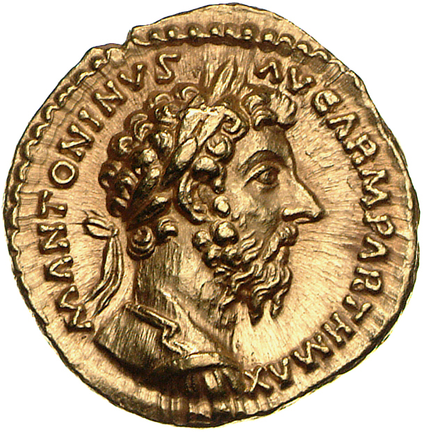 RIC III Marcus Aurelius 190 Marcus Aurelius obverse, Bust of Marcus Aurelius, laureate, cuirassed, right