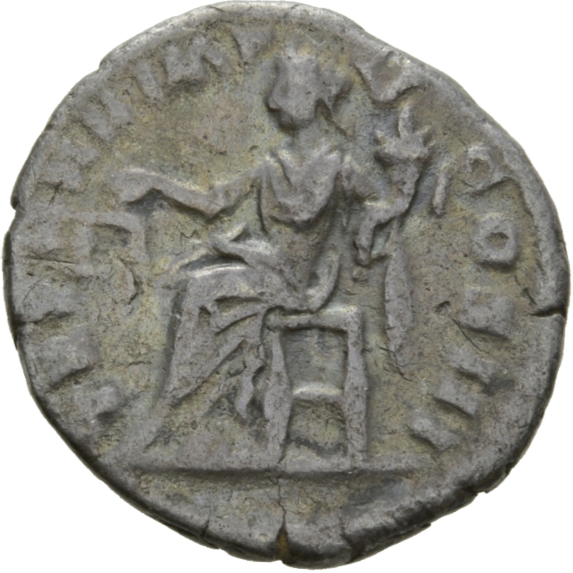 RIC III Marcus Aurelius 191 Marcus Aurelius reverse, Aequitas, draped, seated left on low seat, holding scales in right ha...