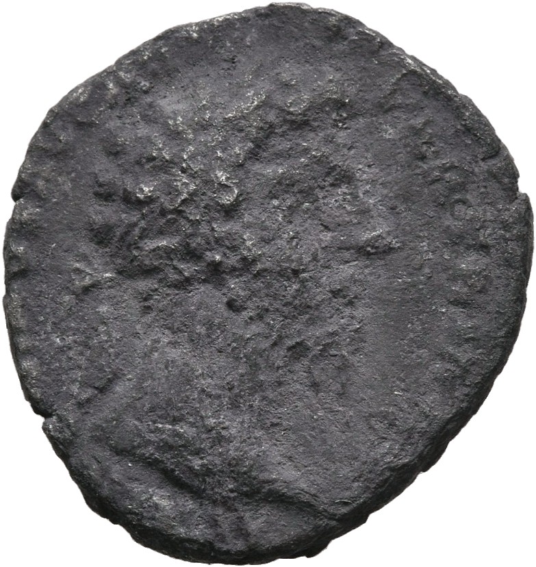 Marcus Aurelius obverse — Head of Marcus Aurelius, laureate, right