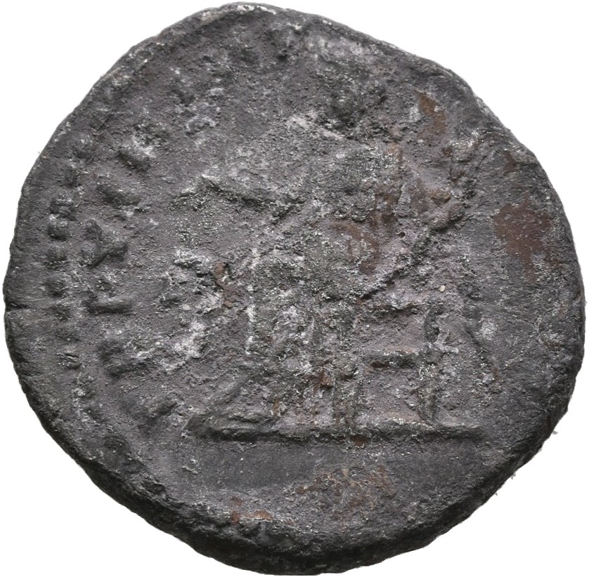 RIC III Marcus Aurelius 209 Marcus Aurelius reverse, Aequitas, draped, seated left on low seat, holding scales in right ha...