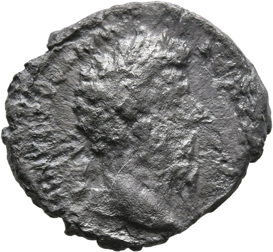 RIC III Marcus Aurelius 209 Marcus Aurelius obverse, Head of Marcus Aurelius, laureate, right