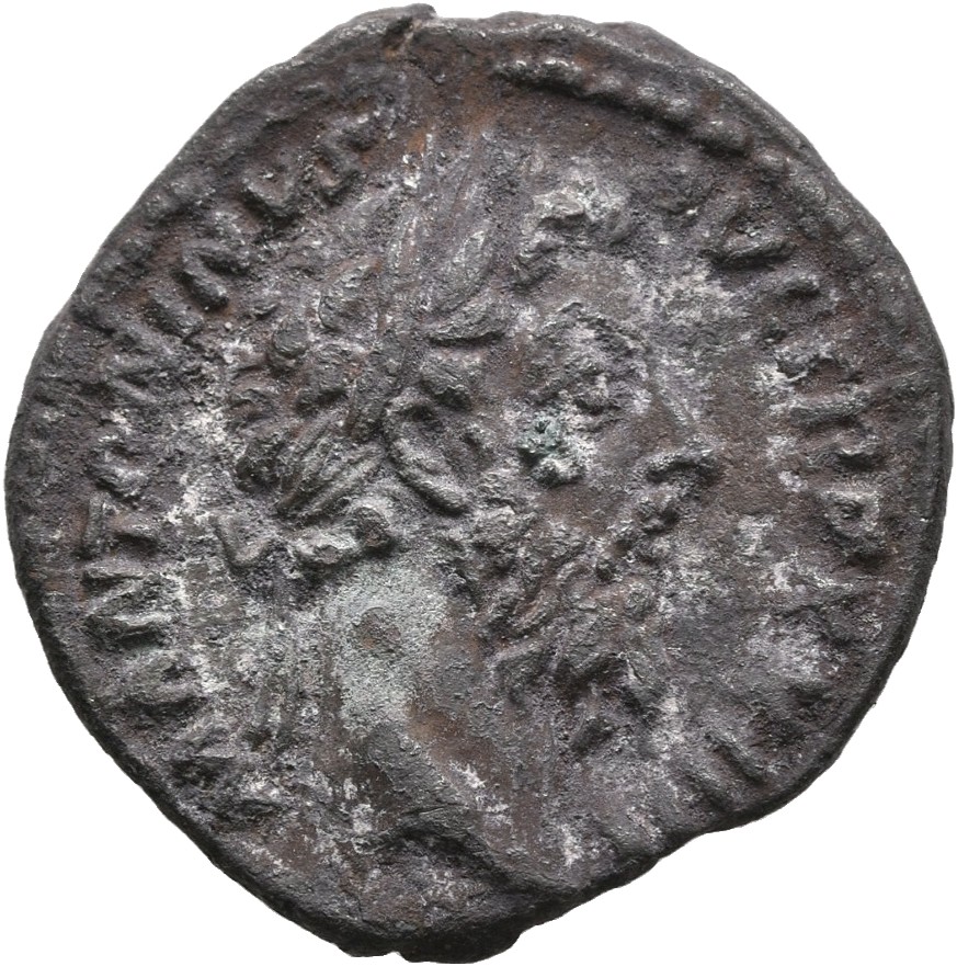 RIC III Marcus Aurelius 216 Marcus Aurelius obverse, Head of Marcus Aurelius, laureate, right
