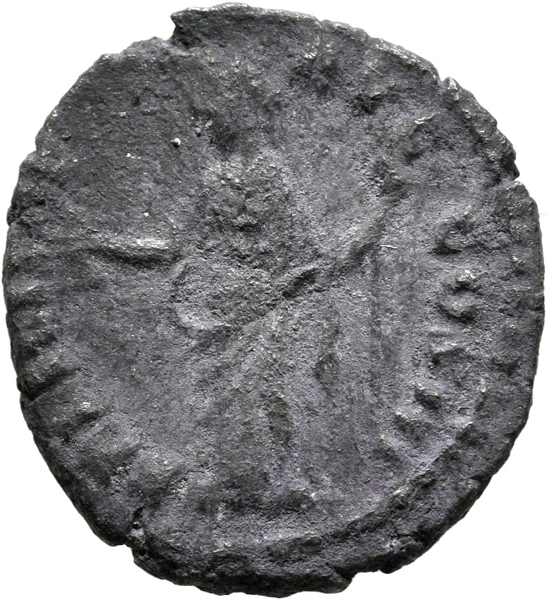 RIC III Marcus Aurelius 218 Marcus Aurelius reverse, Felicitas, draped, standing front, head left, holding caduceus upward...