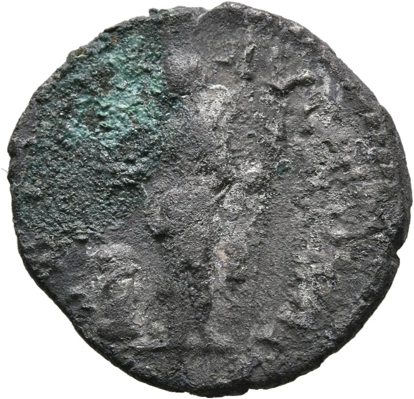 RIC III Marcus Aurelius 222 Marcus Aurelius reverse, Salus, draped, standing front, head left, feeding out of patera in ri...