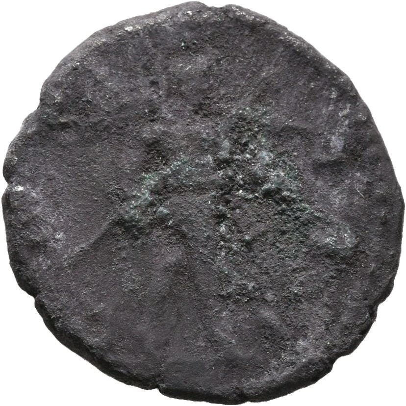 RIC III Marcus Aurelius 231 Marcus Aurelius reverse, Mars, helmeted, naked except for cloak flying behind, advancing right...