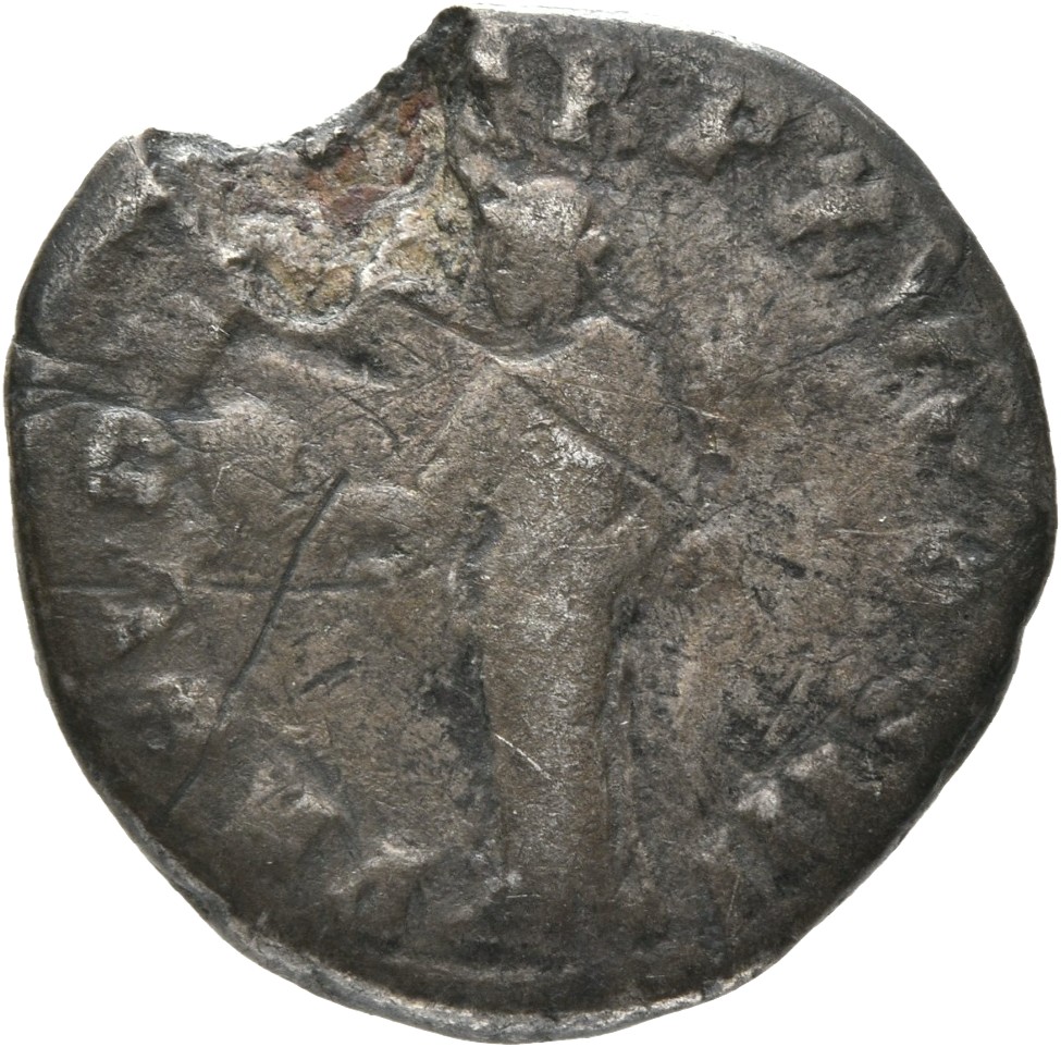 RIC III Marcus Aurelius 25 Marcus Aurelius reverse, Providentia, draped, standing left, holding up globe in right hand and...