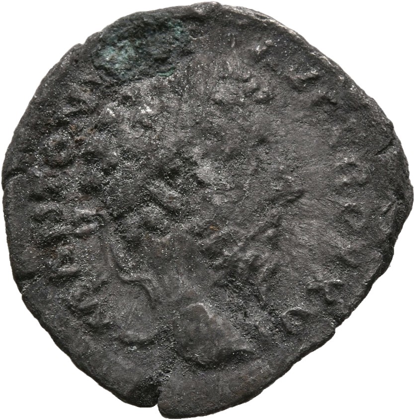 RIC III Marcus Aurelius 261 Marcus Aurelius obverse, Head of Marcus Aurelius, laureate, right
