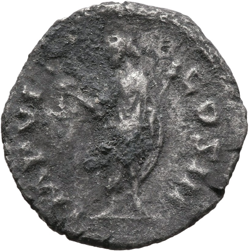RIC III Marcus Aurelius 263 Marcus Aurelius reverse, Marcus Aurelius, standing left, holding branch in right hand and vert...