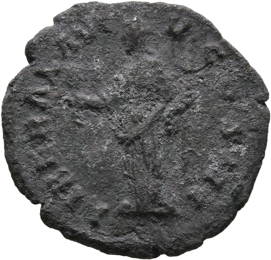 RIC III Marcus Aurelius 267 Marcus Aurelius reverse, Liberalitas, draped, standing front, head left, holding tessera in ri...