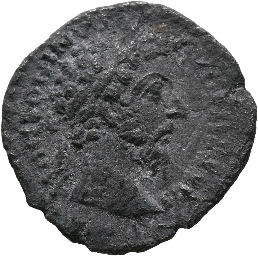 RIC III Marcus Aurelius 271 Marcus Aurelius obverse, Head of Marcus Aurelius, laureate, right