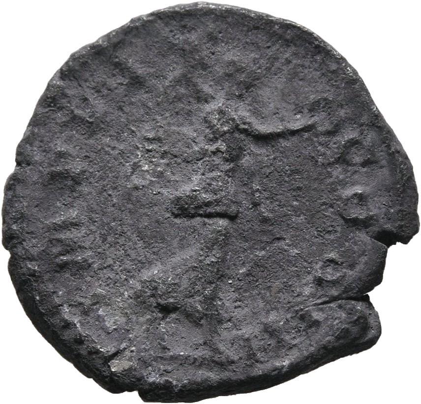 RIC III Marcus Aurelius 273 Marcus Aurelius reverse, Victory, winged, draped, advancing right, holding wreath up in right ...