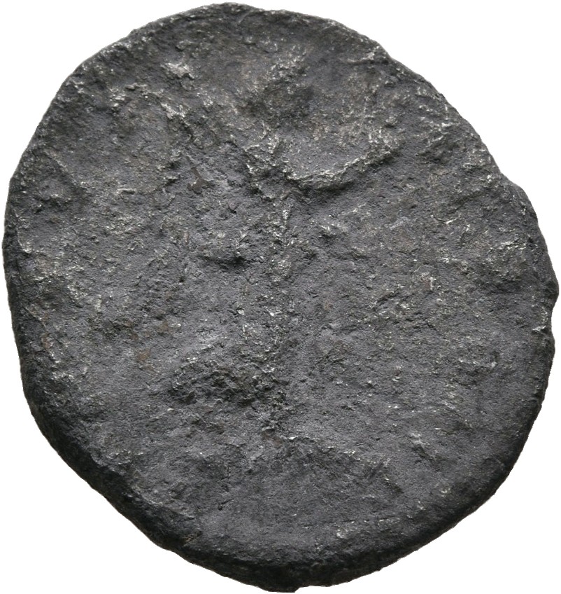 RIC III Marcus Aurelius 273 Marcus Aurelius reverse, Victory, winged, draped, advancing right, holding wreath up in right ...