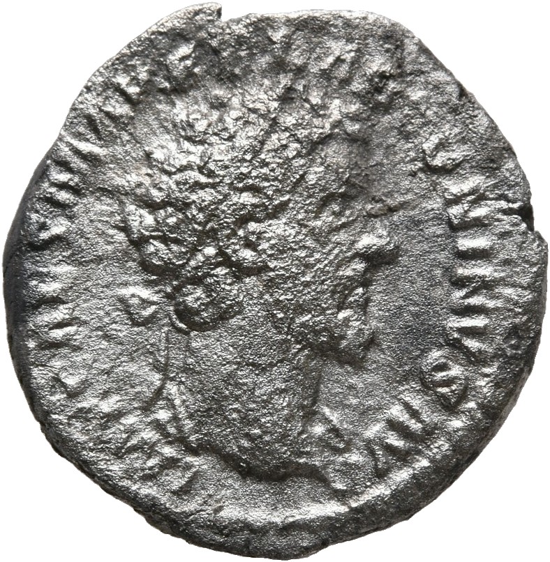 RIC III Marcus Aurelius 31 Marcus Aurelius obverse, Head of Marcus Aurelius, laureate, right