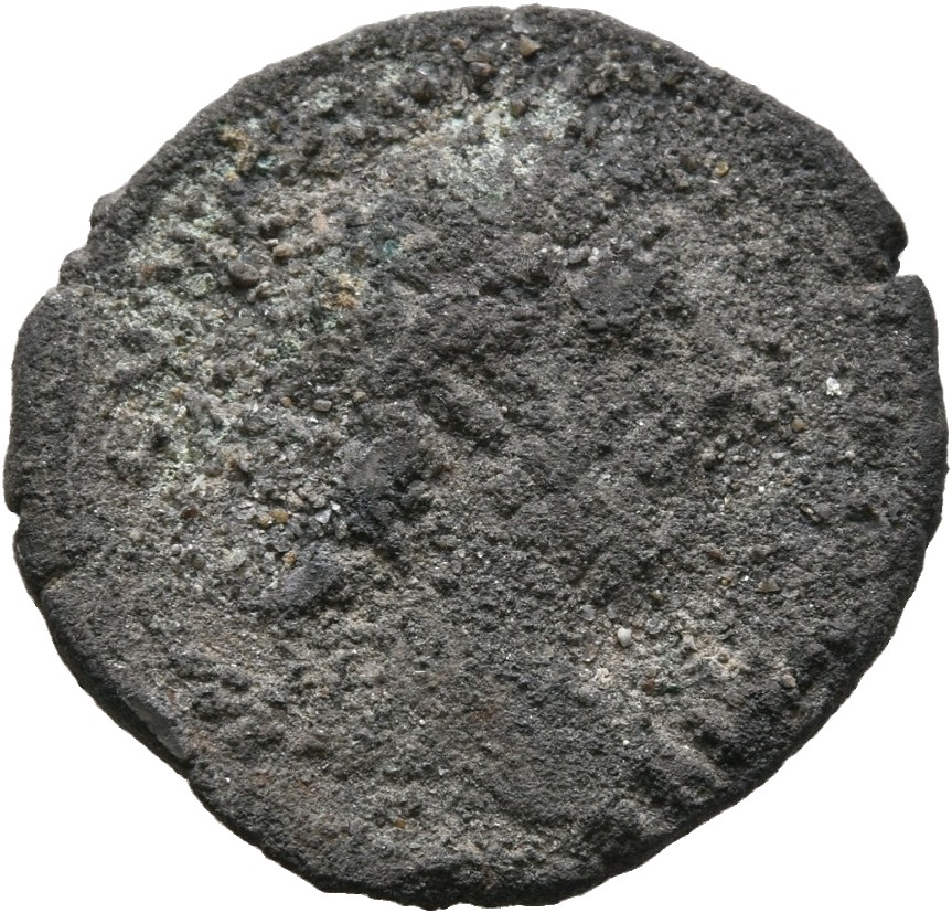 Marcus Aurelius obverse — Head of Marcus Aurelius, laureate, right