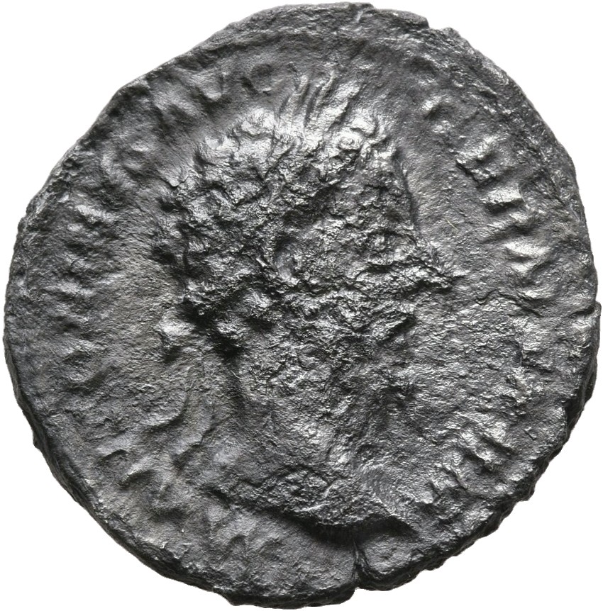 RIC III Marcus Aurelius 334 Marcus Aurelius obverse, Head of Marcus Aurelius, laureate, right