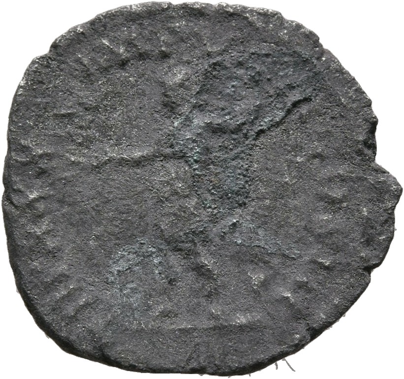 RIC III Marcus Aurelius 352 Marcus Aurelius reverse, Roma, helmeted, in military dress, standing left, holding Victory on ...