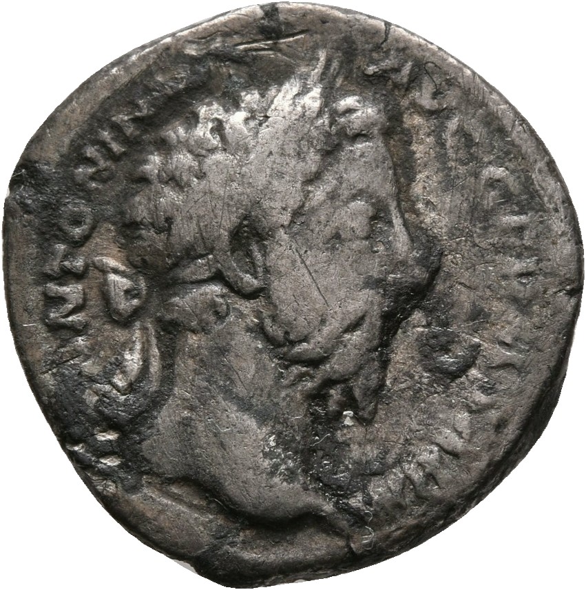 RIC III Marcus Aurelius 352 Marcus Aurelius obverse, Head of Marcus Aurelius, laureate, right