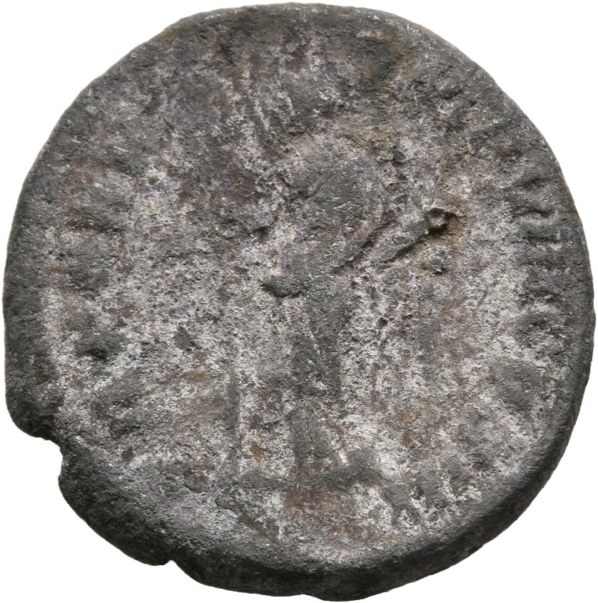 RIC III Marcus Aurelius 356 Marcus Aurelius reverse, Felicitas, draped, standing front, head left, holding up long caduceu...