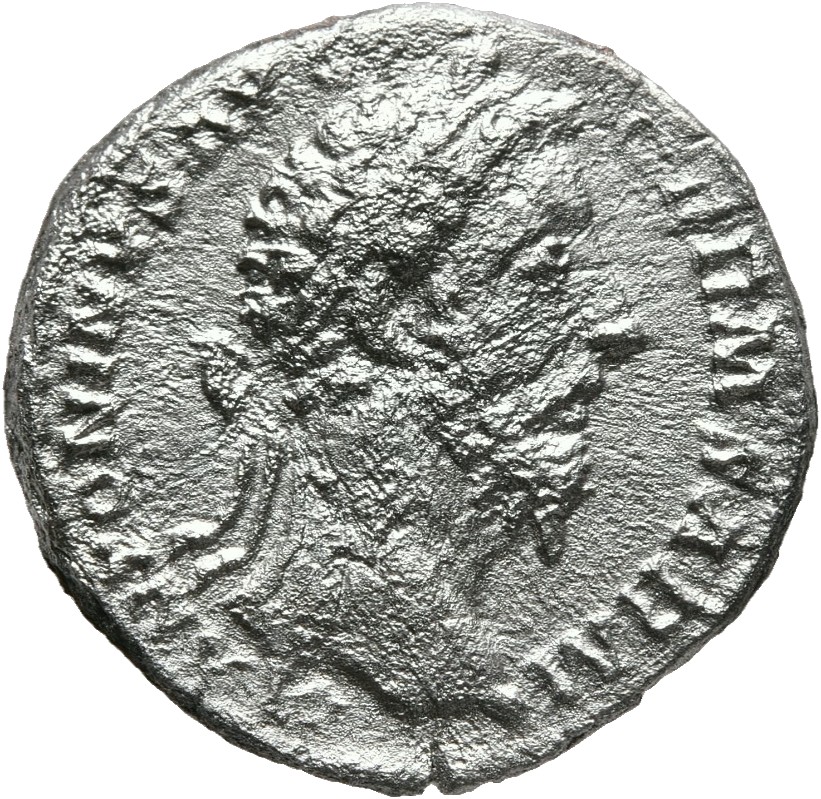RIC III Marcus Aurelius 359 Marcus Aurelius obverse, Head of Marcus Aurelius, laureate, right