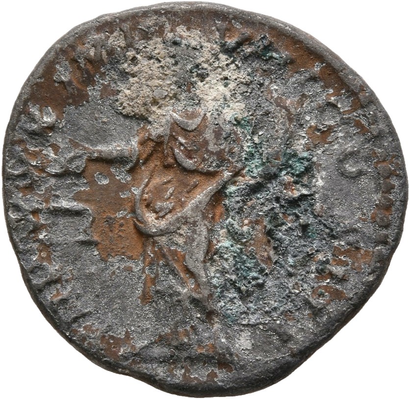 RIC III Marcus Aurelius 359 Marcus Aurelius reverse, Aequitas, draped, standing front, head left, holding scales in extend...
