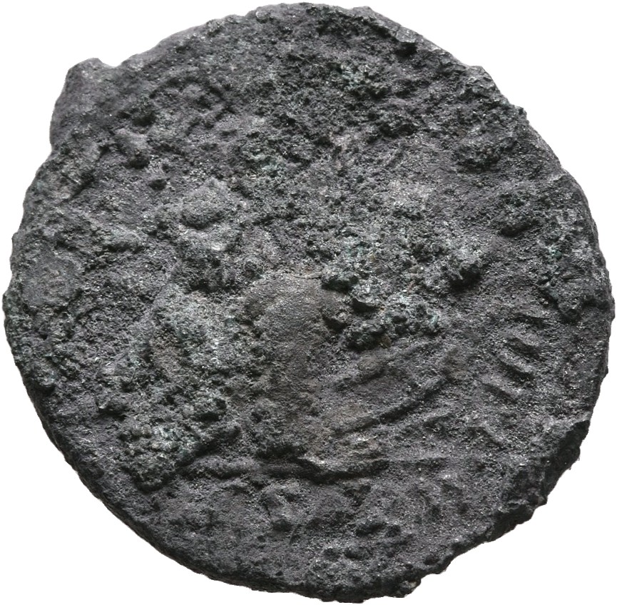 RIC III Marcus Aurelius 367 Marcus Aurelius reverse, Pile of arms; cuirass, hexagonial and oval shields, helmet, vexillum,...