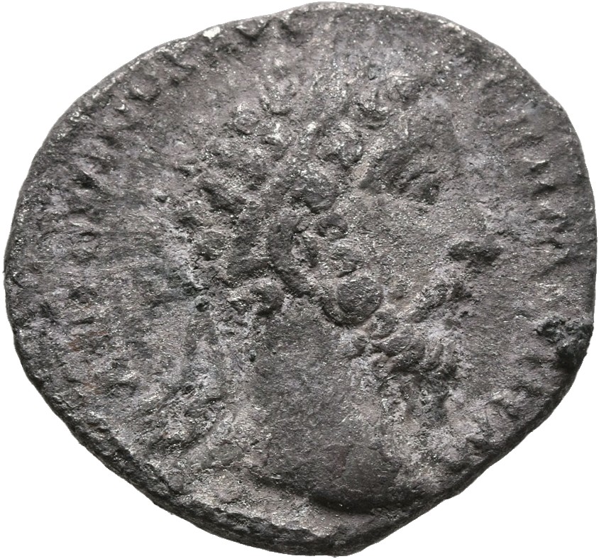 RIC III Marcus Aurelius 369 Marcus Aurelius obverse, Head of Marcus Aurelius, laureate, right