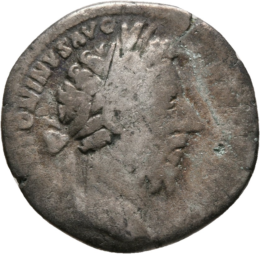 RIC III Marcus Aurelius 375 Marcus Aurelius obverse, Head of Marcus Aurelius, laureate, right