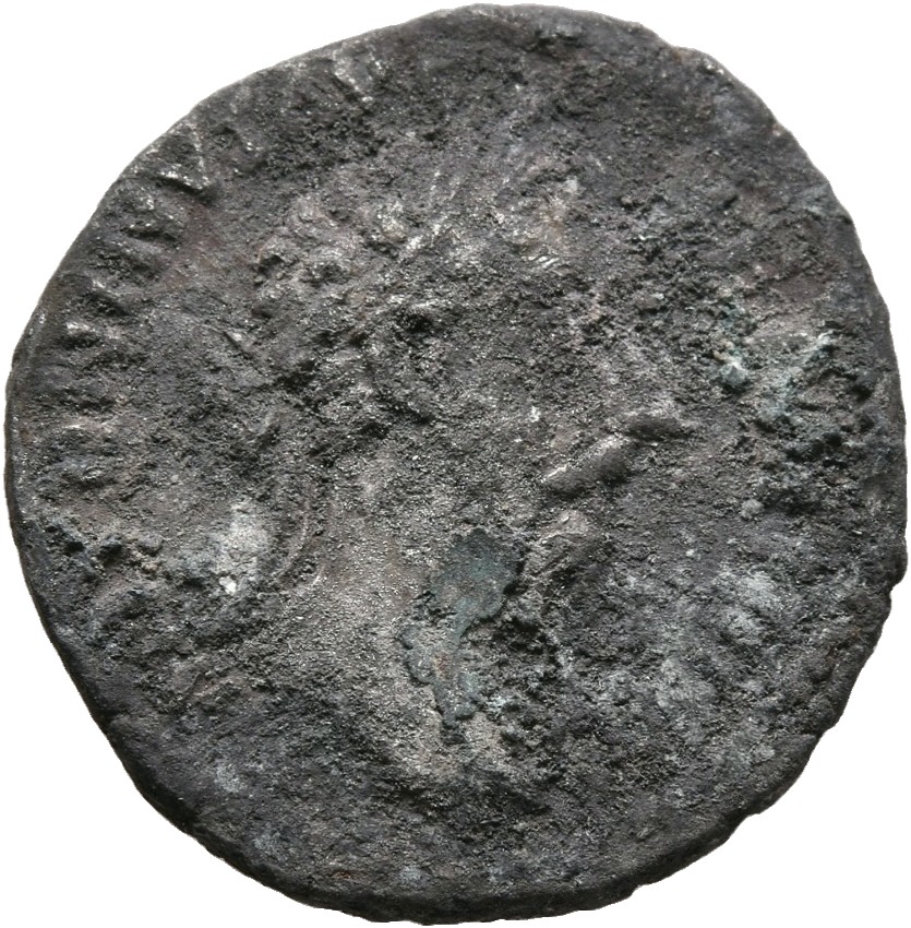 RIC III Marcus Aurelius 375 Marcus Aurelius obverse, Head of Marcus Aurelius, laureate, right