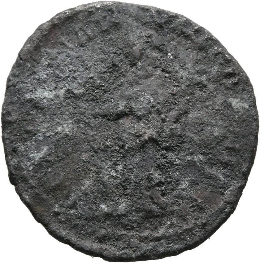 RIC III Marcus Aurelius 375 Marcus Aurelius reverse, Hilaritas, draped, standing front, head left, holding long palm, upri...