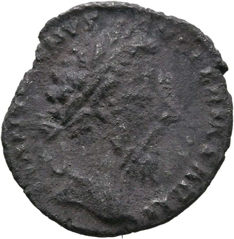 RIC III Marcus Aurelius 377 Marcus Aurelius obverse, Head of Marcus Aurelius, laureate, right