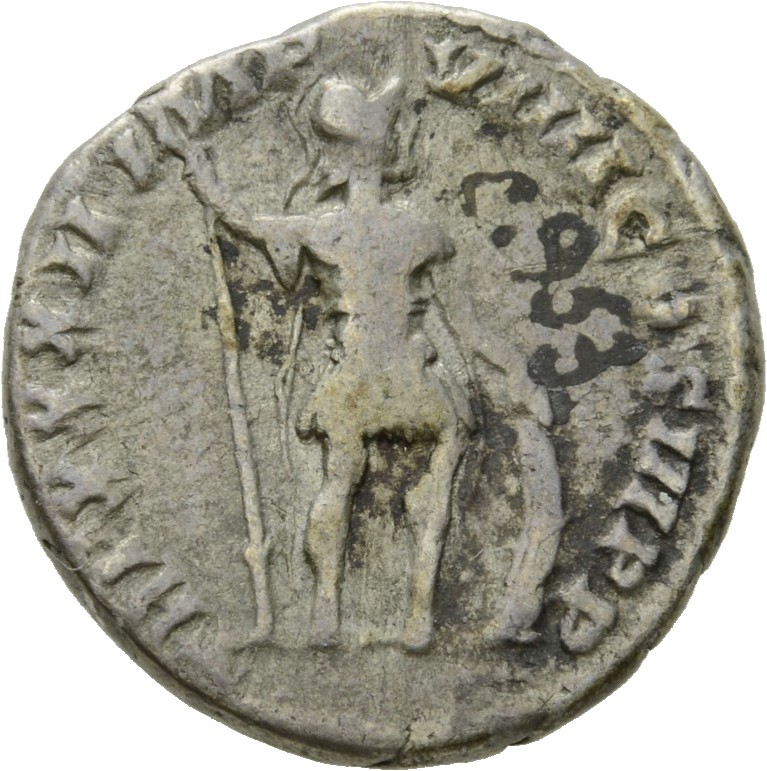 RIC III Marcus Aurelius 384 Marcus Aurelius reverse, Mars, helmeted, in military dress, standing right, holding vertical s...