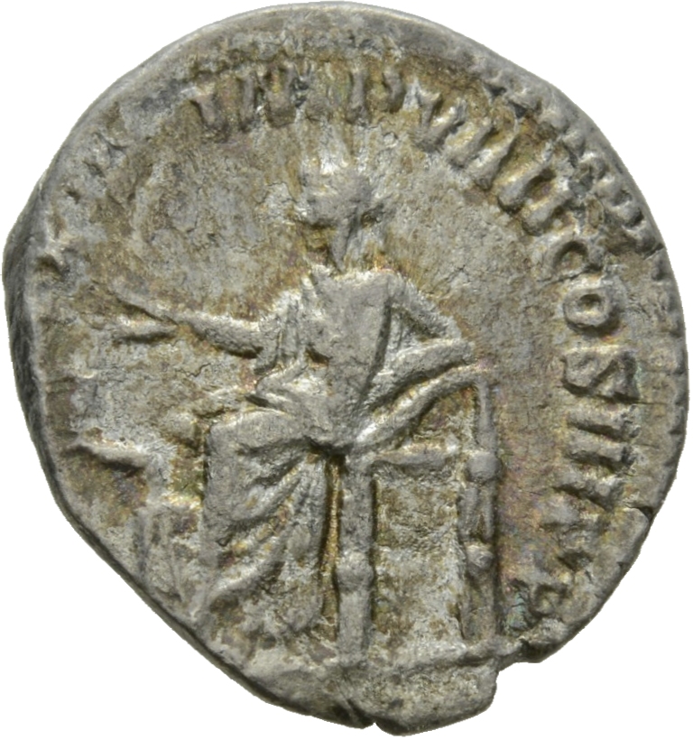 RIC III Marcus Aurelius 399 Marcus Aurelius reverse, Salus, draped, seated left on low seat, holding two corn-ears; at her...